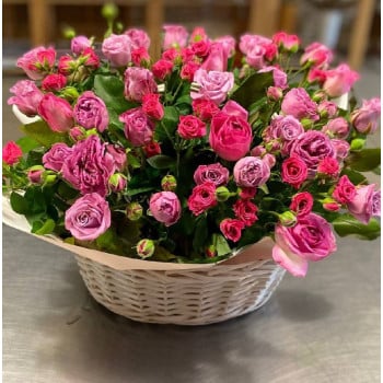 Корзина с цветами 6 Корзина с цветами 6