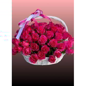 Корзина с цветами 8