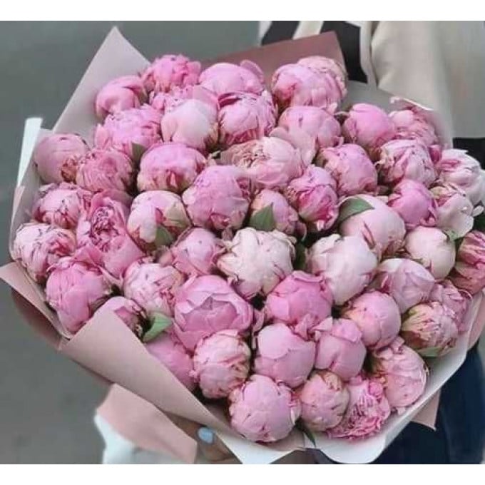 Букет из 101 пиона